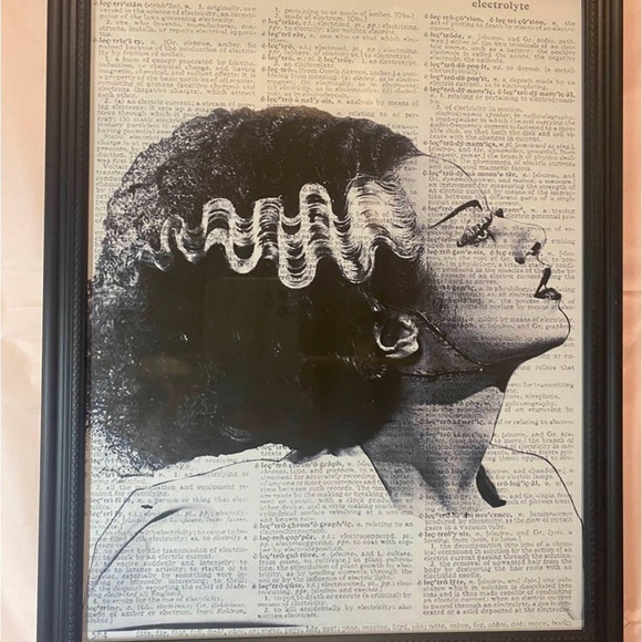 Frankenstein Couple prints, Monster & Bride of Frankenstein, set of 2 - Picture 3 of 3